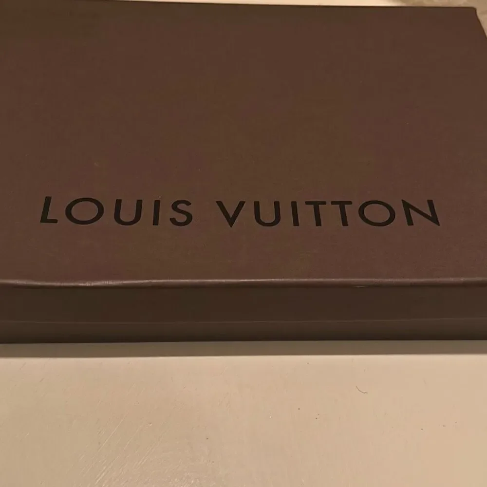 Louis Vuitton Rectangular Gift Box Brown Medium Lid Top Display Storage Luxury
